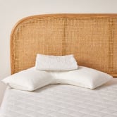 Aldrin Home Ryker Down Alternative V-Shaped Pillow with Pillow Protector