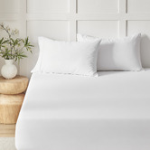 Aldrin Home Rhys 400TC Cotton Sateen Fitted Sheet Set