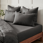 Aldrin Home Rhys 400TC Cotton Sateen Fitted Sheet Set