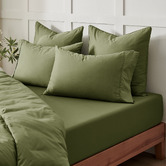 Aldrin Home Rhys 400TC Cotton Sateen Fitted Sheet Set