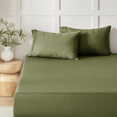 Aldrin Home Rhys 400TC Cotton Sateen Fitted Sheet Set