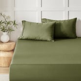 Aldrin Home Rhys 400TC Cotton Sateen Fitted Sheet Set