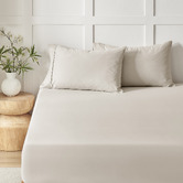 Aldrin Home Rhys 400TC Cotton Sateen Fitted Sheet Set