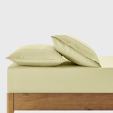 Aldrin Home Rhys 400TC Cotton Sateen Fitted Sheet Set