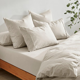 Aldrin Home Ropert 300TC Cotton Percale Fitted Sheet Set