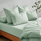 Aldrin Home Ropert 300TC Cotton Percale Fitted Sheet Set