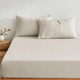 Aldrin Home Ropert 300TC Cotton Percale Fitted Sheet Set