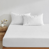 Aldrin Home Ropert 300TC Cotton Percale Fitted Sheet Set