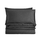 Aldrin Home Charcoal Linen &amp; Cotton Quilt Cover Set