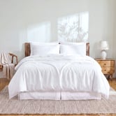 Aldrin Home White Linen &amp; Cotton Quilt Cover Set