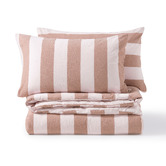 Aldrin Home Stripe Noa Yarn-Dyed Washed Cotton Quilt Cover Set