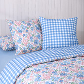 Aldrin Home Vanya Cotton Percale Reversible European Pillowcases