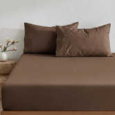 Aldrin Home Ropert 300TC Cotton Percale Fitted Sheet Set