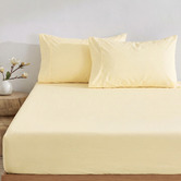Aldrin Home Ropert 300TC Cotton Percale Fitted Sheet Set