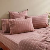 Aldrin Home Zinnia Yarn-Dyed Washed Cotton Reversible Quilt Cover Set