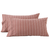 Aldrin Home Zinnia Yarn-Dyed Washed Cotton King Pillowcases