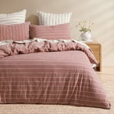 Aldrin Home Zinnia Yarn-Dyed Washed Cotton Reversible Quilt Cover Set
