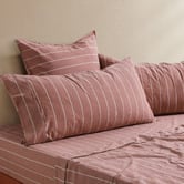 Aldrin Home Zinnia Yarn-Dyed Washed Cotton King Pillowcases
