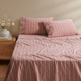 Aldrin Home Zinnia Yarn-Dyed Washed Cotton Sheet Set