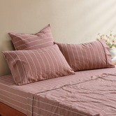 Aldrin Home Zinnia Yarn-Dyed Washed Cotton Sheet Set