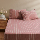 Aldrin Home Zinnia Yarn-Dyed Washed Cotton Fitted Sheet Set