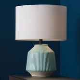Elm Design Turquoise Willow Ceramic Table Lamp