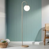 Elm Design Lennon Travertine Floor Lamp