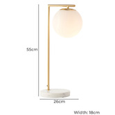 Elm Design 55cm Linden Table Lamp