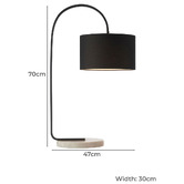 Elm Design 70cm Camden Table Lamp