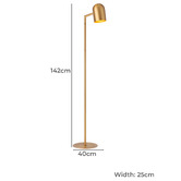 Elm Design Brass Ellison Floor Lamp