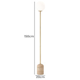 Elm Design Larkin Travertine Floor Lamp