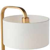 Elm Design Goldie Brushed Brass Metal Table Lamp