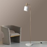 Elm Design Gold Mali Metal Floor Lamp