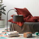 Elm Design Camden Steel &amp; Marble Arched Table Lamp