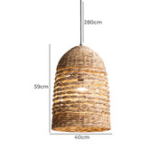Elm Design Annalise Seagrass Pendant Light