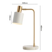 Elm Design Gold Mali Metal Desk Lamp