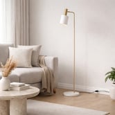 Elm Design Gold Mali Metal Floor Lamp