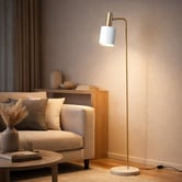 Elm Design Gold Mali Metal Floor Lamp