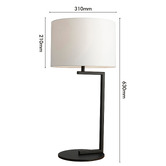 Elm Design Devon Metal Table Lamp