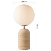 Elm Design Larkin Travertine Table Lamp