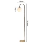 Elm Design Lennon Travertine Floor Lamp