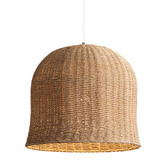 Elm Design 42cm Olivia Rattan Pendant Light