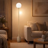 Elm Design Larkin Travertine Floor Lamp