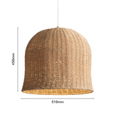 Elm Design 42cm Olivia Rattan Pendant Light