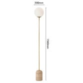 Elm Design Larkin Travertine Floor Lamp