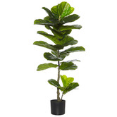 The Home Collective 110cm Potted Faux Giant Fiddle Plant