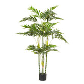 The Home Collective 153cm Potted Faux Cane Palm Plant