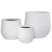 The Home Collective 3 Piece Ryker Stonelite Planter Set