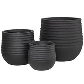 The Home Collective 3 Piece Ryker Stonelite Planter Set