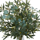 The Home Collective 86cm Faux Mixed Eucalyptus with Glass Vase